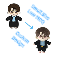 Peluche personnalisée professionnelle 10 cm 15 cm pour poupée Kpop en matériau souple de magasin en ligne