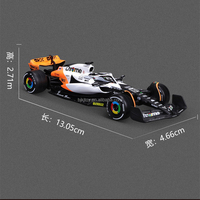 1/43 MCL60 Alliage Racing Modèle Formule 1 Simulation Voiture Jouet pour Décorations de Fête Collection