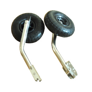 Ruedas para remolque de barco ISURE, de caucho sólido, 8 pulgadas, eje de acero inoxidable para remolques de barcos pequeños - Product Image 1
