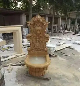 Maß gefertigter Garten im Freien Stein wasser brunnen Granit Dekorativer Stein wasser brunnen