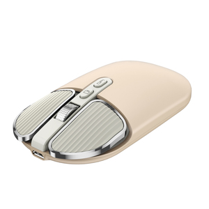 Mouse nirkabel Bluetooth 2.4G, Mouse nirkabel Bluetooth Mode ganda LED Backlit ergonomis nyaman plastik koneksi USB untuk komputer Laptop - Product Image 6