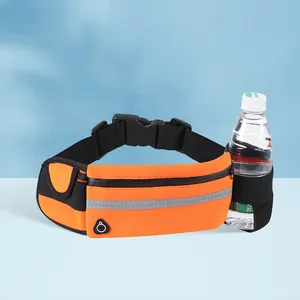 Black Belt Bags Adjustable Belt Sport Fitness Pouch Fashion Men Belt Running Bag For City Jogging Cycling Waist Bag Outdoor