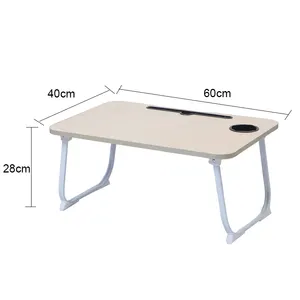 Bed Laptop Table Foldable Work Table Folding Desk Phone Mount