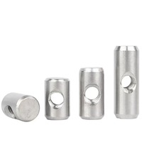 Écrous de barillet M6 en acier inoxydable de haute précision, écrous de barillet pour meubles, goujons transversaux M4 fendus pour lits, chaises, berceaux, boulons de connexion