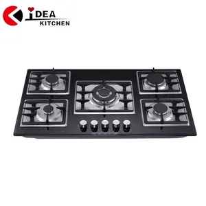 Giá cả cạnh tranh giá 4 Burner Bếp gas 900mm 750mm Kích thước giá hiện đại Thiết kế mới lạ nhà bếp gas