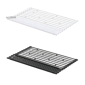 Supporto di <span class=keywords><strong>scarico</strong></span> per lavello da cucina cestello per piatti pieghevole supporto per tappetino per tende a rullo supporto separato rimovibile forte capacità portante - Product Image 1