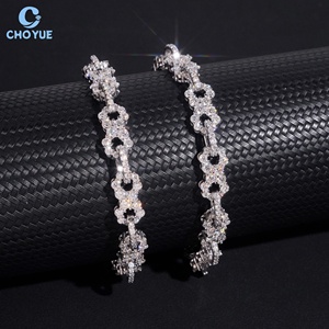 Hot Sale Moissanite Cuban Link Bracelet Rhodium Plated Solid 925 Silver <b>Infinity</b> Bracelet Hiphop Iced Out Jewelry - Product Image 3