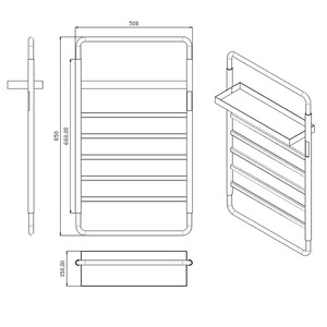 <span class=keywords><strong>Panel</strong></span> grande inteligente de 110V, pared de baño caliente, <span class=keywords><strong>toallero</strong></span> eléctrico calentado, estante de escalera, calentador de Consta, oro de alta calidad, 220V - Product Image 6