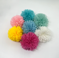 Pompons en Laine Colorés en Gros, Boules Moelleuses pour Bricolage, Accessoires pour Chapeaux, Sacs, Vêtements, Décoration de Fête et de Maison