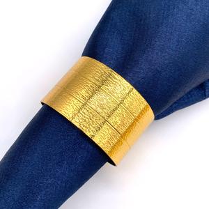 Spot Gold Weihnachts-Serviettenring Rund Serviettenhalter Papierhandtuchring Tischdeckenring Legierung Minimalistischer Stil - Product Image 3