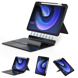 Étui clavier Bluetooth rétroéclairé magnétique avec pavé tactile pour <span class=keywords><strong>Xiaomi</strong></span> <span class=keywords><strong>Pad</strong></span> 6/6 Pro 11 pouces – <span class=keywords><strong>Accessoires</strong></span> professionnels et de bureau - Product Image 2
