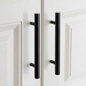 Modern <b>Copper</b> Gold Black Kitchen Bedroom Long Cabinet Handle High-quality Easy Installation Adjustable Pull Furniture Drawer - Product Image 1