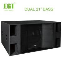 EGT POW-221B Subwoofer DJ haute puissance de 21 pouces en contreplaqué de bouleau pour système de sonorisation Line Array