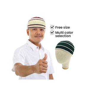 Gorro de Punto Jacquard Unisex para Invierno, Turbante Elástico, Gorro de Oración para Hombres y Mujeres Musulmanes - Product Image 1