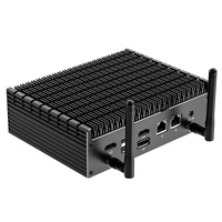 13Th Gen Fanless Mini PC Core I7 1355U Dual 2.5G LAN 2xHD-MI DP Triple 4K Win 11 Desktop Office Gamer Mini Computer Thunderbolt4
