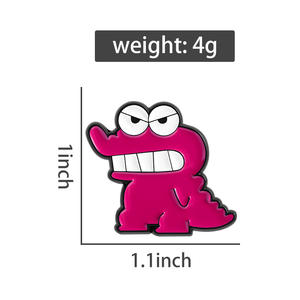 Waniyama San Rose Crocodile Émail Pin Cartoon Comic Anime Characters Broche Lapel Badge Bulk - Product Image 6