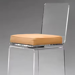 Table Haute <span class=keywords><strong>Plexiglas</strong></span> Acrylique Coussin En Cuir Chaise Moderne Velours Tissu Chaise <span class=keywords><strong>De</strong></span> <span class=keywords><strong>Bar</strong></span> Meubles <span class=keywords><strong>De</strong></span> Salon - Product Image 3