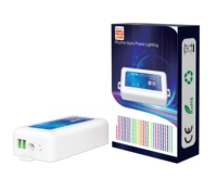 Contrôleur de bande LED RGBIC PWM WiFi Tuya DC5-24V 15A SPI TTL 2 canaux, contrôle vocal et musical via APP, IP20, 30M, 360W, CE FCC ROHS