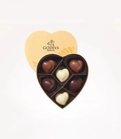 Boîte de luxe haut de gamme en forme de cœur à la truffe au chocolat pour la Saint-Valentin emballée avec une belle boîte de chocolat en forme de cœur séparée