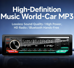 Factory Wholesale1 Din <b>Car</b> Stereo MP3 Player with FM Transmitter BT 5.0 2 USB Ports Large LCD Screen <b>Amplifier</b> & Radio Tuner - Product Image 3