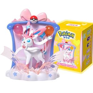 Ensemble de 9 figurines mignonnes Poke Eevee Espeon Glaceon Leafeon <span class=keywords><strong>Manga</strong></span> en PVC, boîte à surprises anime pour garçons - Product Image 5