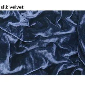 Tessuto di seta pesante velluto 100% seta, tessuto di seta pura al 100, tessuto di seta evlvet tessuto di velluto di seta burnout per abbigliamento