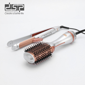 Dsp Professional Hair Straightener And <b>Brush</b> Combo With Ceramic Plates For <b>Smooth</b> Styling - Product Image 3