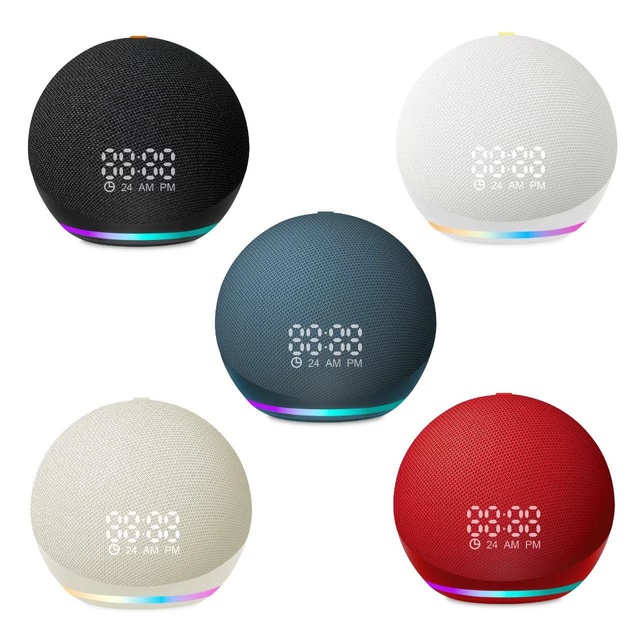 Speaker with LED Digital Clock Display, RGB Mood Lights & Deep Bass Wireless Speaker for Outdoor & Home Use