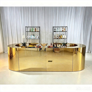 Luxury Event <strong>Portable</strong> Cocktail <strong>Bar</strong> Counter Outdoor Party Event <strong>Bar</strong> for Rental - Product Image 1