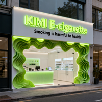 Enseigne lumineuse LED 3D extérieure en acrylique, éclairée par l'avant et le dos, mini lettres lumineuses Halo pour publicité dans les centres commerciaux et les écoles