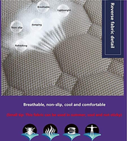 Surmatelas en mousse à mémoire de forme, confortable et doux, haute densité, en Gel polyester élastique, g