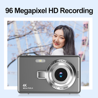 Q12 kamera Digital untuk fotografi, kamera Digital 2.4 inci layar IPS 16x, kamera CCD 4K HD 1080P, antiguncangan, kamera fokus otomatis Vlog
