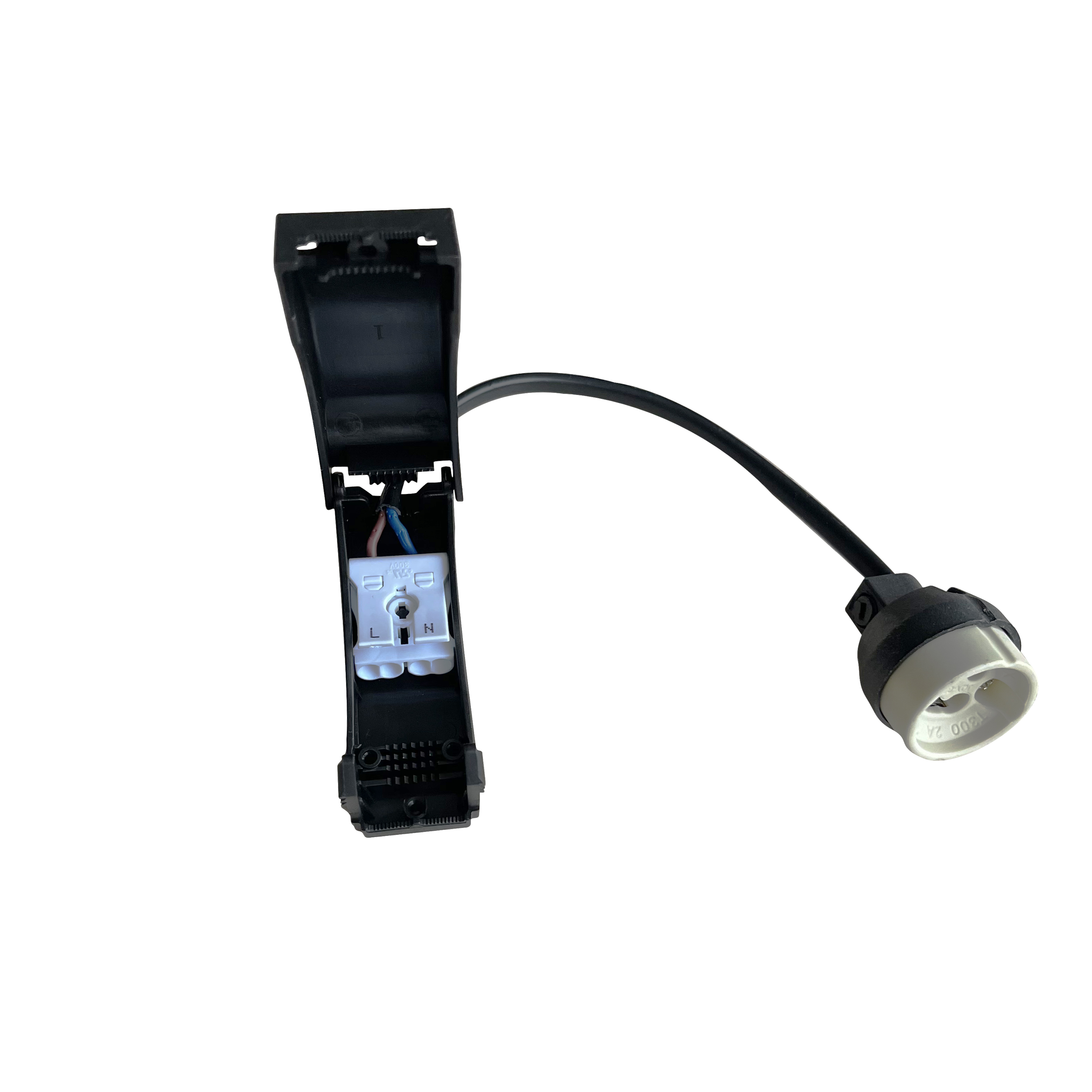 Цоколь лампы GU10 керамический с 2-полюсным разъемом