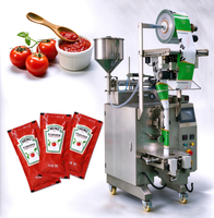 Machine de remplissage automatique pour sachets de pâte de tomate, sauces liquides, sorbets et miel, avec emballage horizontal en sachets jumeaux et enveloppes