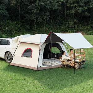 Tenda Universale Pop-up per Portellone Posteriore del Furgone, Ampio Spazio con 3 Camere da Letto, Tenda Modulare per <span class=keywords><strong>Auto</strong></span>, Impermeabile, Quattro Stagioni, con Zanzariera e <span class=keywords><strong>Tettoia</strong></span> - Product Image 1