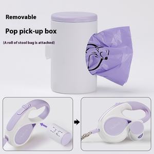 Tali anjing dapat ditarik otomatis 3/5 M, untuk anjing ukuran kecil dan sedang tali Teddy tahan lama perlengkapan hewan peliharaan - Product Image 2