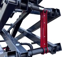 Plateforme élévatrice à ciseaux électrique autopropulsée, capacité de charge 250 kg, batterie au plomb-acide, pneus en PU solides
