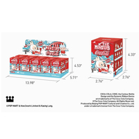 POP MART the Monsters Cooca-Colaa Series, figuras de caja ciega Labubu, figuras de acción de diseño aleatorio juguetes coleccionables cajas misteriosas