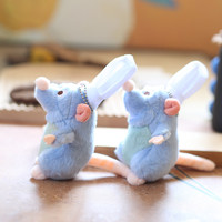 Vente chaude Mignon Rat de Cuisine En Peluche Pendentif Poupée Sac À Dos Accessoires Suspendus Souris En Peluche Porte-clés