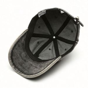 Casquette de baseball non structurée à 6 panneaux, style classique, avec logo brodé, effet délavé, pour la vente en gros BSCI - Product Image 3