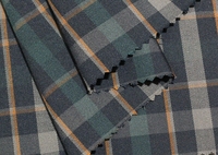 Tissu teint en fil de coton à carreaux de couleur pour chemises Tissu teint en fil sergé orange pour chemises pour hommes Super vente à chaud