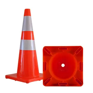 Colored Traffic Cones Colored Road Warning Triangle Fluorescent Pvc Traffic Safety Cone
