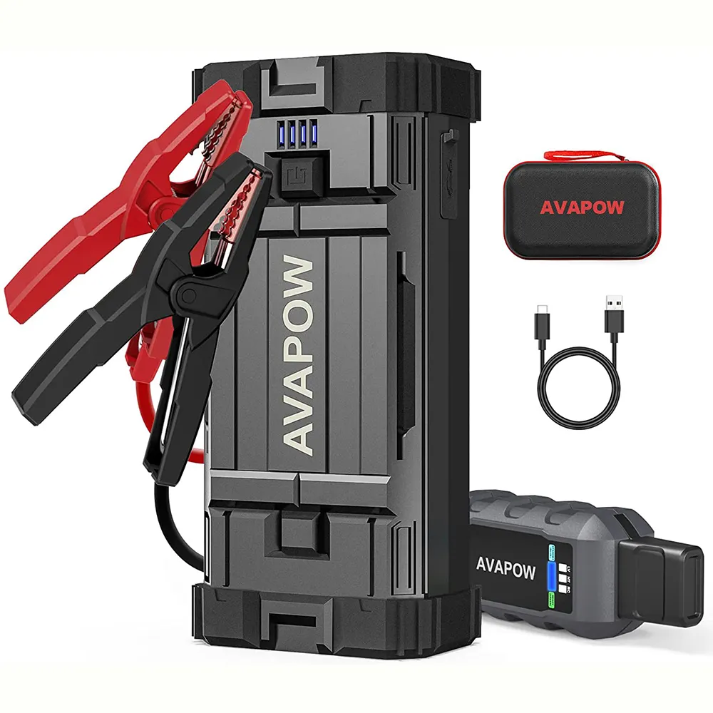 Embalagem de bateria 18000mah para amazon, embalagem de bateria portátil para saltos, bateria automática
