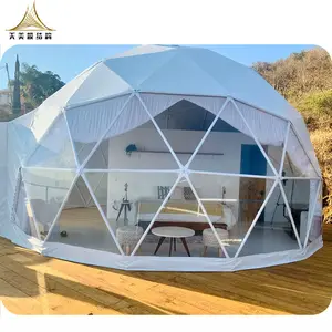 Domo glamping-casa pequeña Premium, tiendas de domo para eventos geodesic