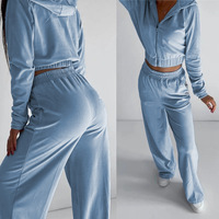Ensemble de yoga pour femme automne-hiver, 2 pièces, sweat-shirt à manches longues, pantalon de jogging taille haute, tenue de sport décontractée