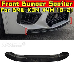 สปอยเลอร์กันชนหน้ารถยนต์ 3 ชิ้น ชุดแต่งสำหรับ BMW X3M X4M ปี 2018-2021 ฝาครอบป้องกันกันชน อุปกรณ์เสริม - Product Image 2