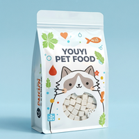 Sachet Doypack Mat Personnalisé en Forme de Chat Découpé, avec Fenêtre, 500g 1kg, Qualité Alimentaire, pour Friandises et Aliments Lyophilisés