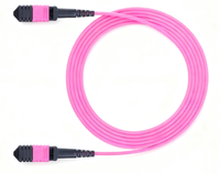 Câble de raccordement à fibre optique OM3 MPO-MPO 100G, cavalier haute vitesse multimode à 8 cœurs pour centre de données et salle de serveurs
