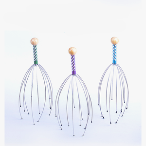 Günstiger Großhandel Mehrfarbige Kopfhautmassagegeräte Handgehaltener Kopfmassage-<span class=keywords><strong>Tingler</strong></span> für Tiefenentspannung - Product Image 4