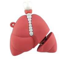 Clé USB en forme d'organe pulmonaire humain, logo personnalisé, clé USB 8 Go, 16 Go, 32 Go, pour cadeau promotionnel médical